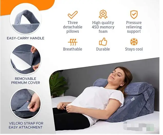 Подушка 5 в 1 из пены с эффектом памяти