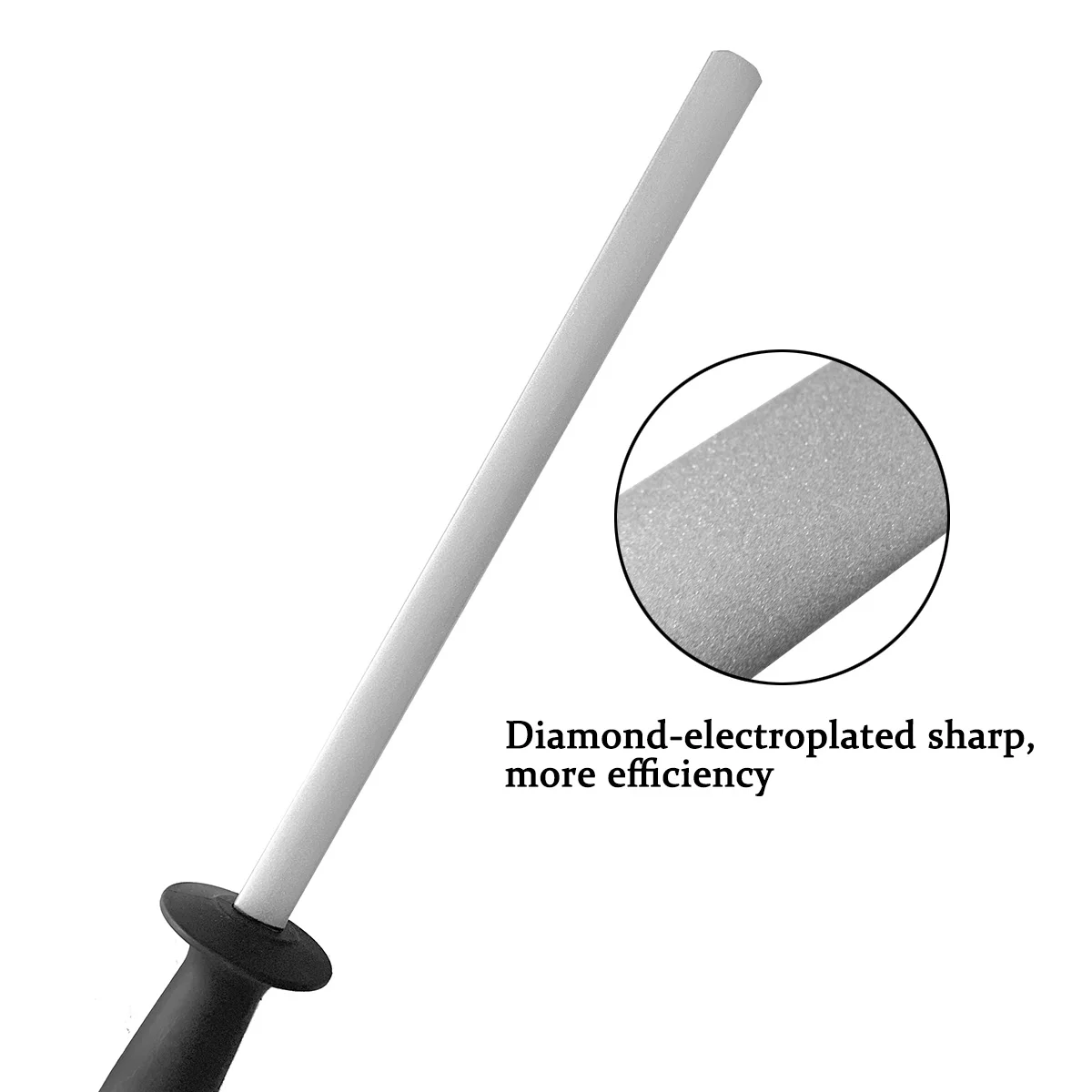 Source 10/12 inch high quality Ceramic Stick Rod diamond sharpening rod/kitchen  tool knife sharpener on m.