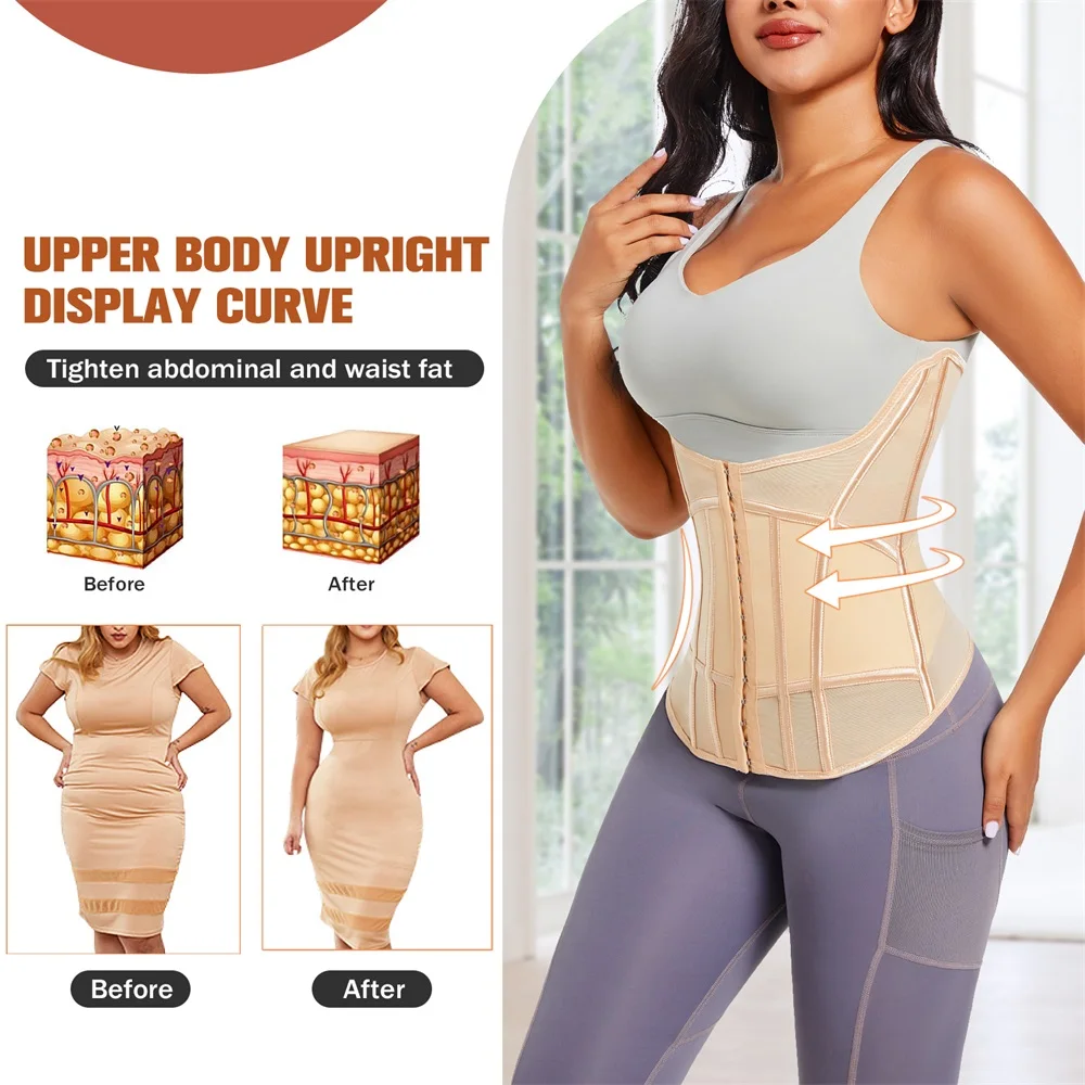 Wholesale Women Tummy Control Waist Wrap Corset Shapewear Belt Full Body Waist Trainer Shaper manufacture