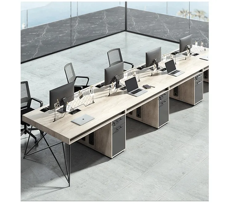 Commercial Furniture Cubicle Computer Table Office Table With Pedestal ...