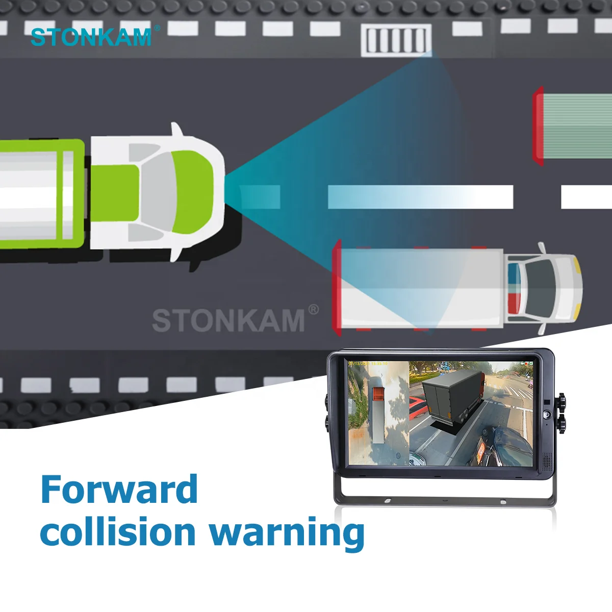 STONKAM 360 Camera Kit for Truck 4CH 1080P Auto Calibration 3D Bird Eye View Caravan Camera System