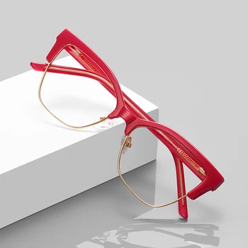 TR90 Flexible Eyewear Spectacle Frame Cat Eye Blue Light Blocking Glasses Frames