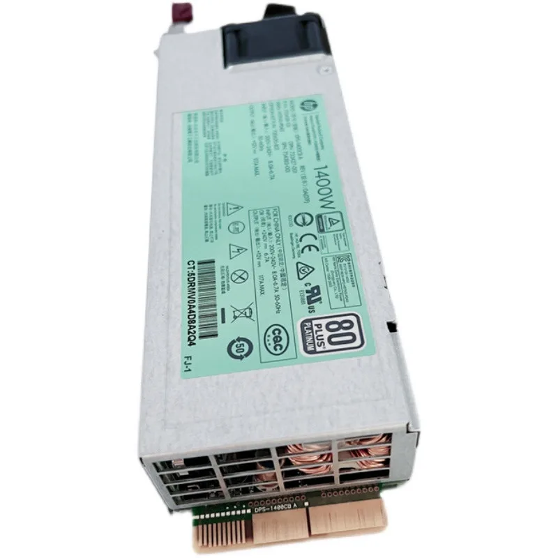 Хорошая цена 720620-B21 оригинальный HPE 1400 Вт Гибкий слот Платиновый плюс горячий штекер комплект питания 733427-001 для HPE сервера G9/G10