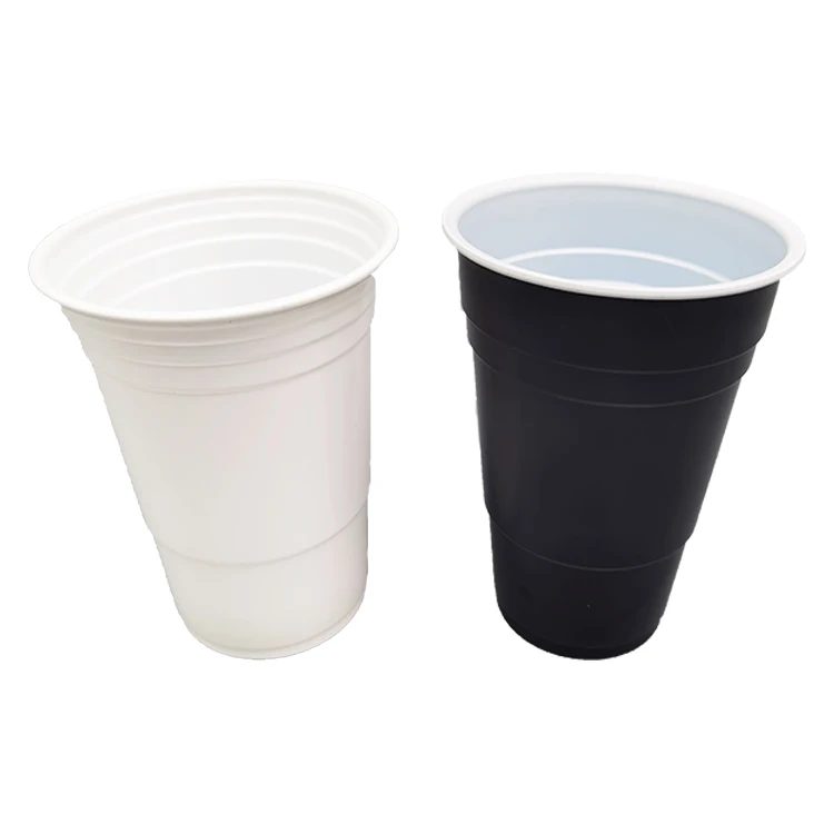Disposable Party Beverage Juice Cups Custom Colored Plastic Beer Pong