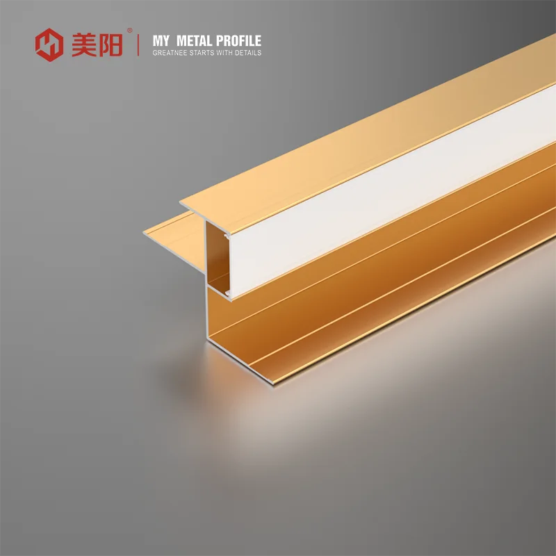 Led aluminum/stainless steel tile trims led lamp tile trim profile Strip Spot Light Profile stair Decorative Linear Recessed LED