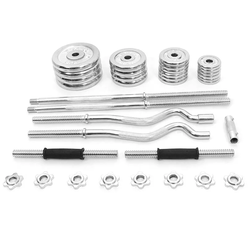 Factory Price Cheapest Automatic Adjustable Dumbbells Barbell Set 55KG Home Gym Workout Standard Dumbbell Set