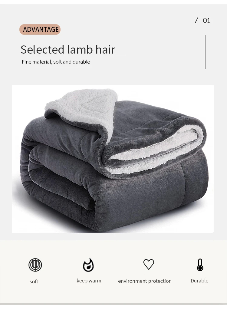 Abcdf Christmas Green Sherpa Throw Blanket Warm Soft Sherpa Fleece