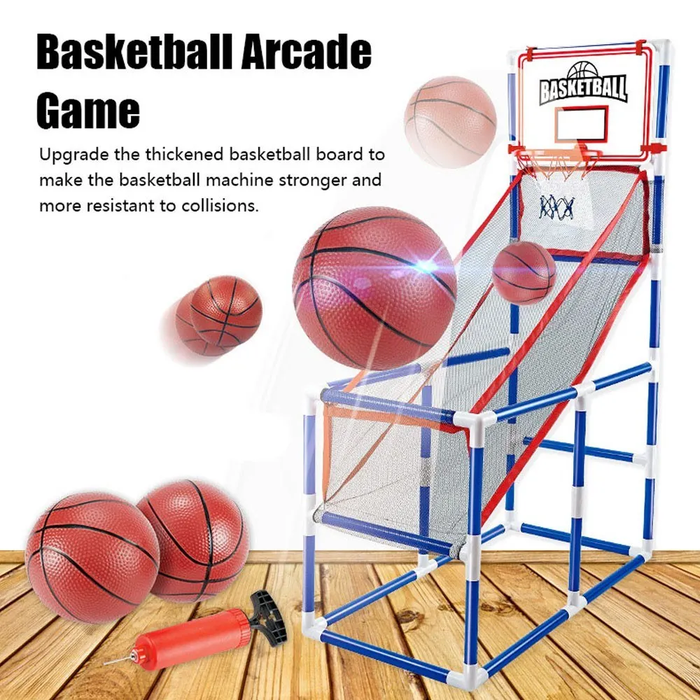 Wholesale Basketball Arcade Game Indoor/Outdoor Sport Game Basketball Hoop Single Shot with 2 Basketballs Inflator for Children From m.alibaba