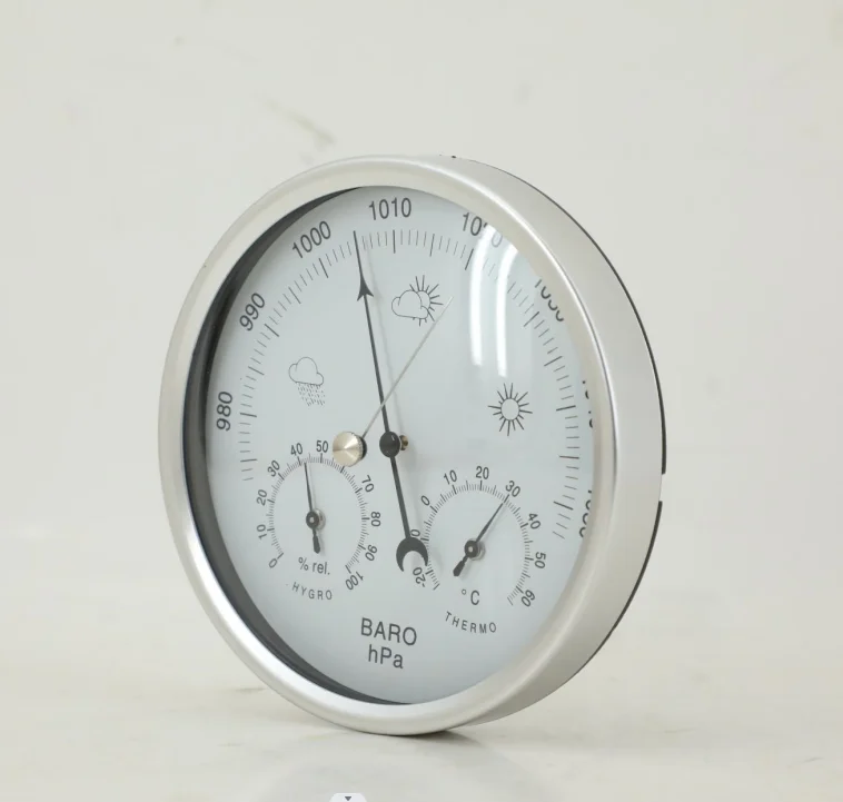 Amnbient Weather Barometer Ambient Weather Station Brushed Aluminum Contemporary Barometer with ...