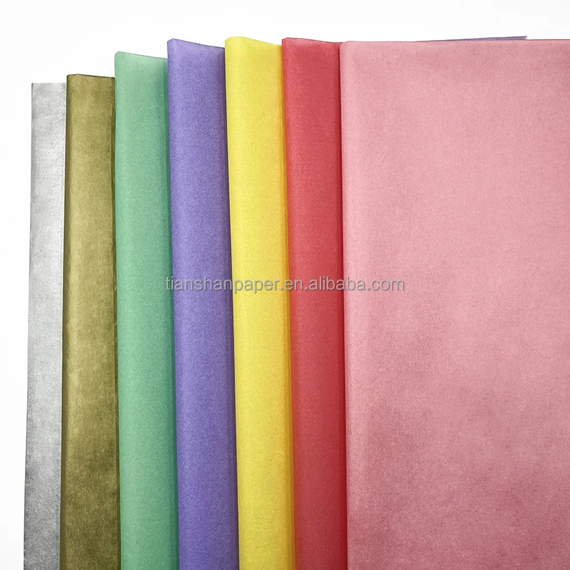 Customized 19g Flameproof Color Wrapping Tissue Paper Multicolor Flameproof Paper Fireproof Tissue Paper for Wedding bar Concert