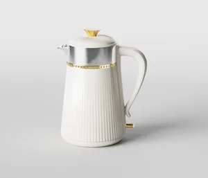 China Small Kitchen & Home Appliances Fashion Design Double Layers 1000w 2L Water Electric Kettle Thermos#304 Stainless Steel