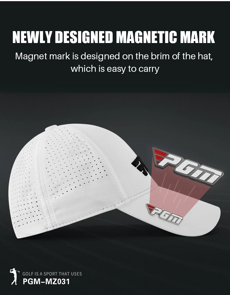 golf hat with magnetic brim