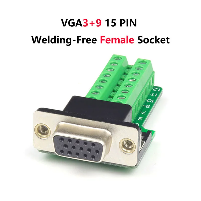 20 Pezzi Connettori DB15 VGA Maschio - 15 Pin D-SUB Per Saldatura