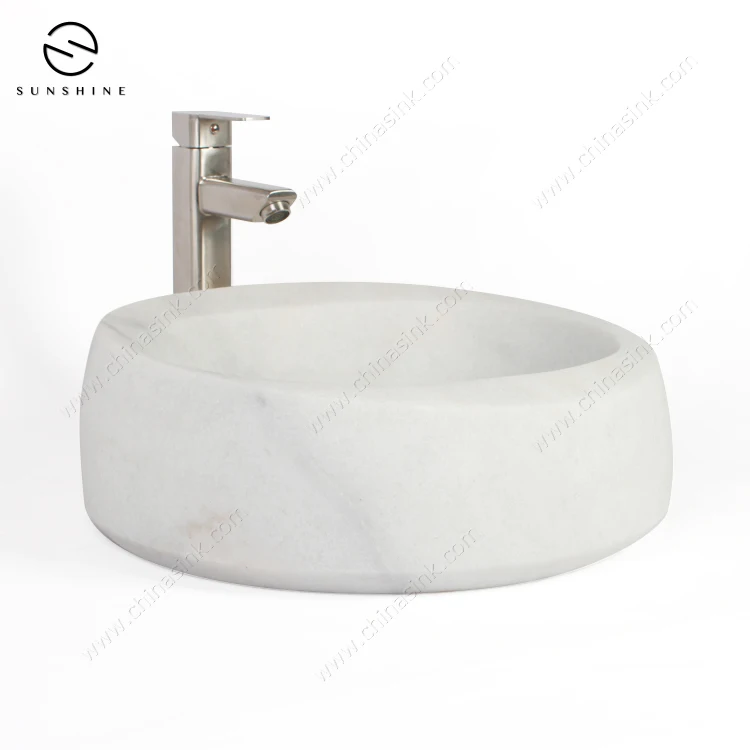 Designer Custom Beige Marble Corner Hand Basin Vanity Toilet Wash Basin Lavabo