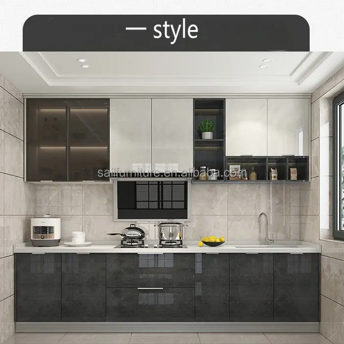 Luxury Kitchen Kitchen Cupboards Storage Set Kitchen