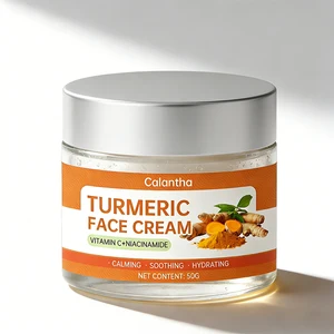 Calantha Turmeric Set Anti Ance Dark Spot Lightening Face Cream Whitening Serum Turmeric Body Lotion Set
