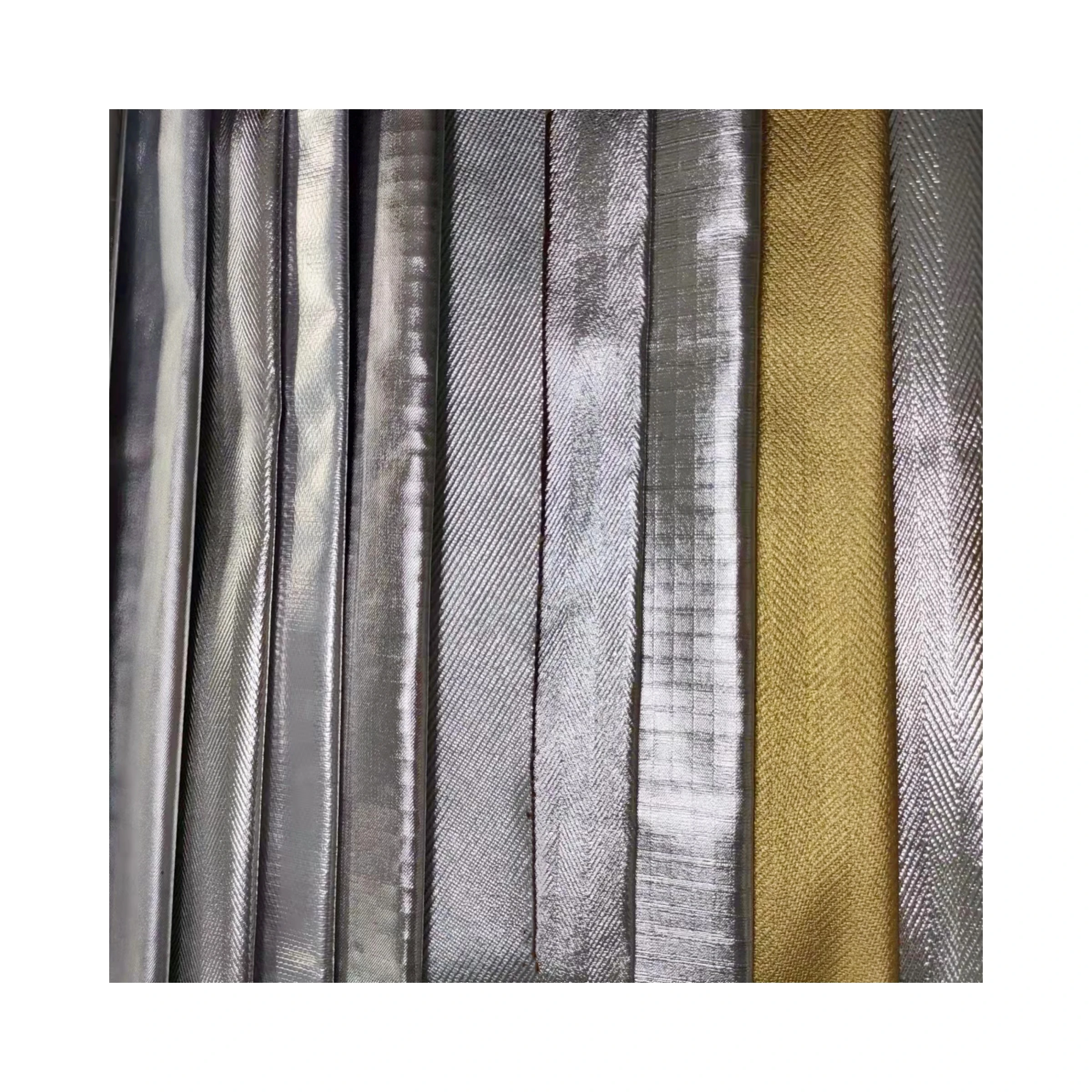 Meta Aramid IIIA Heat Resistant Fabric With Aluminized Heat Reflective Aluminized Fabric for Welding Clothes Heat Radiation