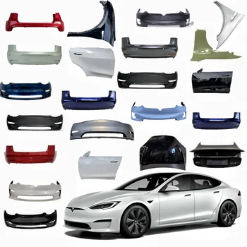 for Tesla Model 3 Y S X Front Rear Bumper Car Door Fender Hood Bonnet Tail Gate Spare Parts Accessories Body Kit