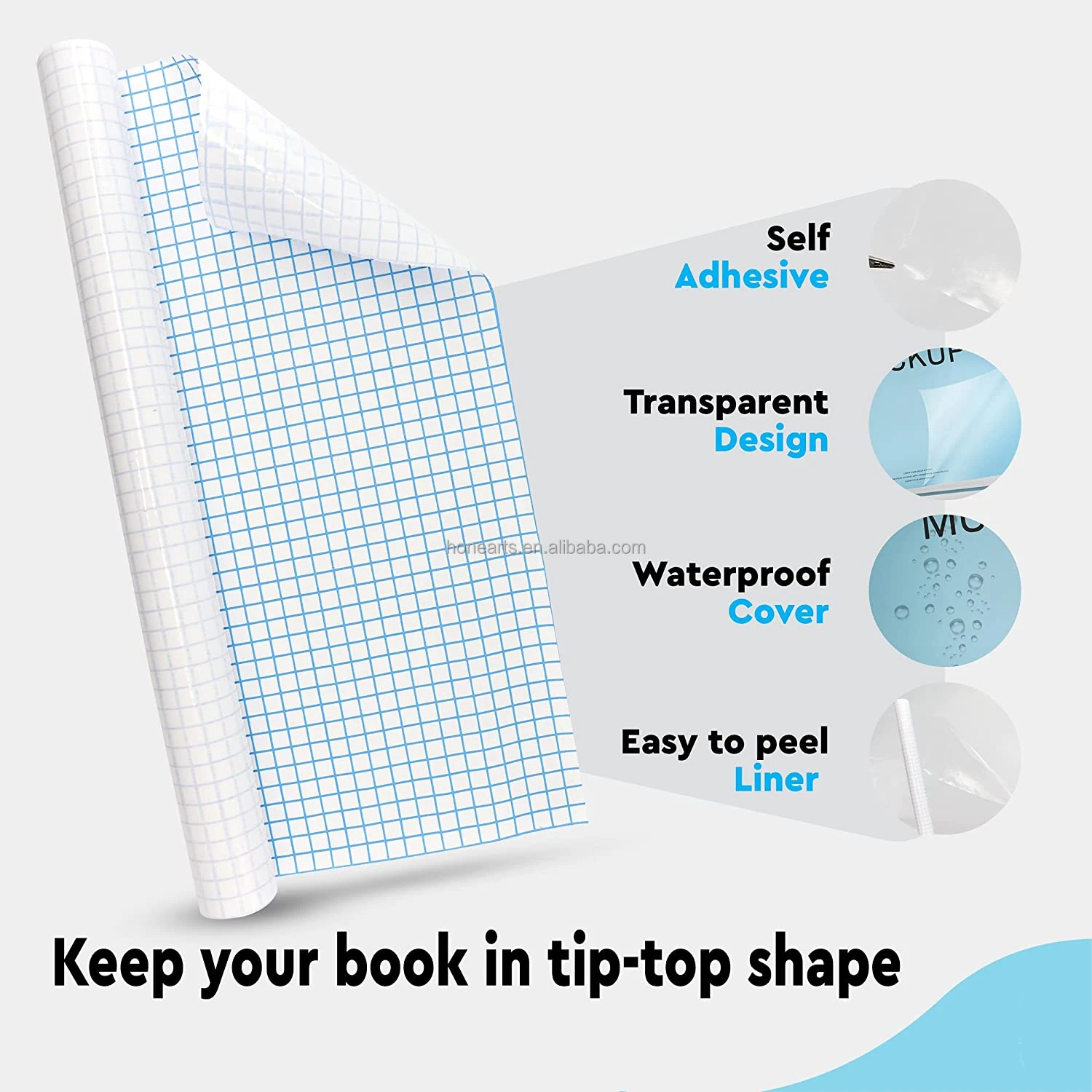 Clear Self Adhesive Book Cover Film Sticky Book Cover Self Adhesive