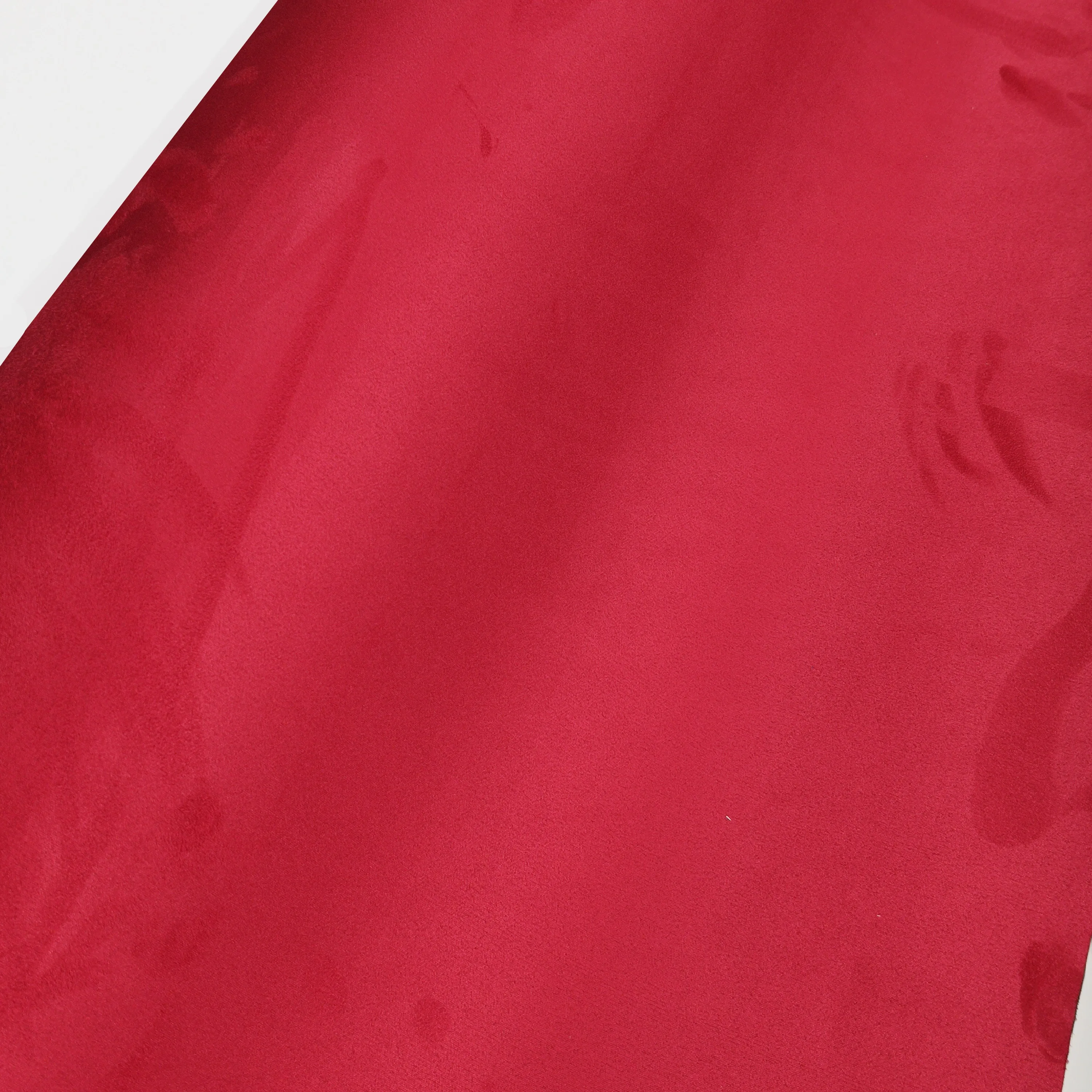Red Suede Fabric Vinyl Car Dashboard Vinyl Wrap for Automotive Wrap Velvet Fabric Car Vinyl Wrap