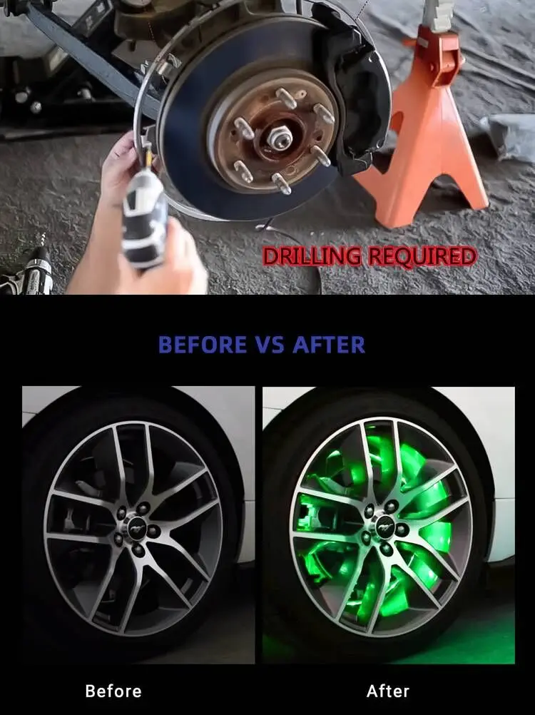 Vehicle 15.5 Inch 17 Inch Waterproof Rgbw Truck Led Wheel Rim Lights