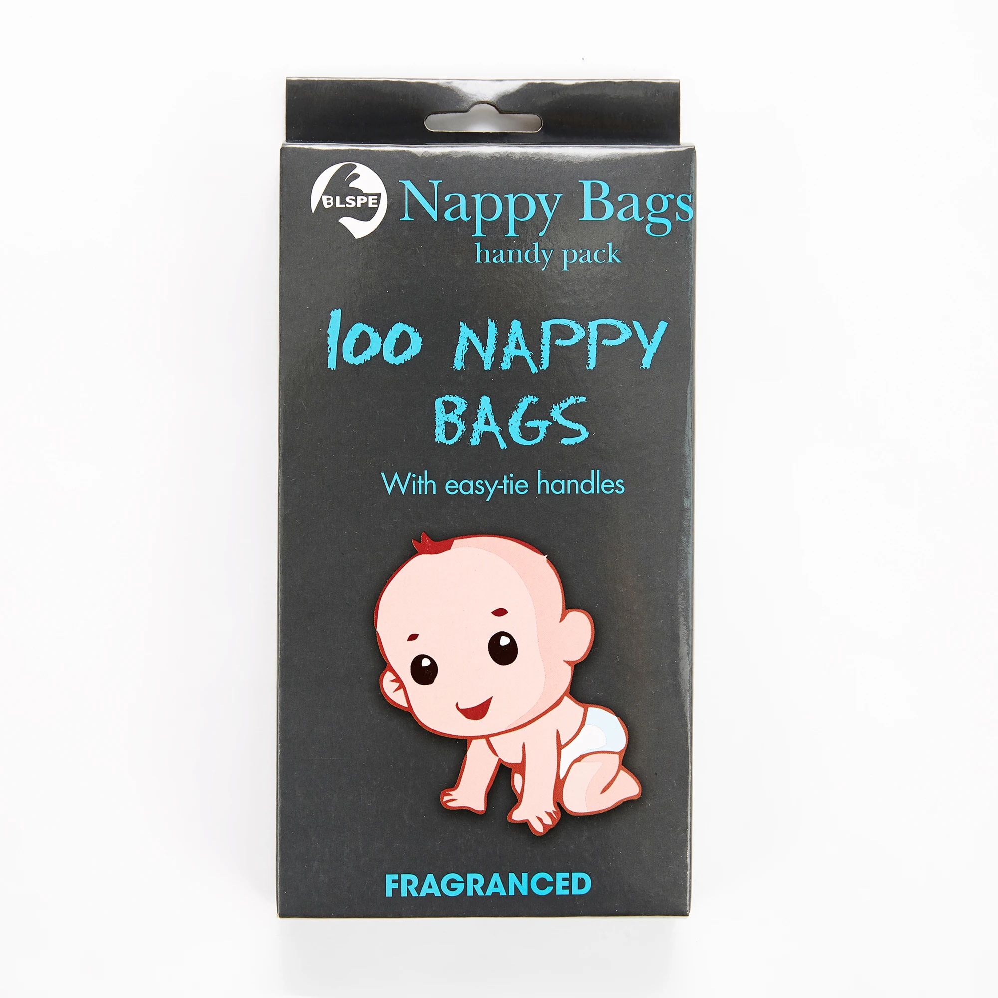 High Quality 100 Bags Disposable Nappy Bag T-Shirt Plastic Baby