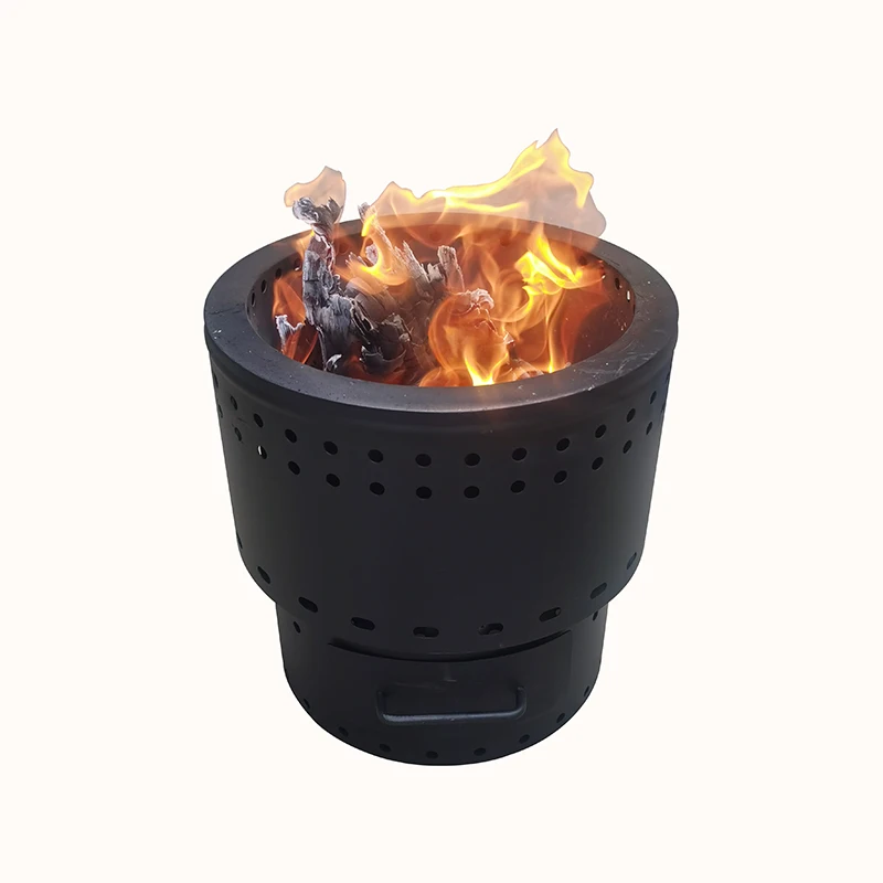 China Black Stainless Steel Flame Genie Portable Wood Pellet Camping