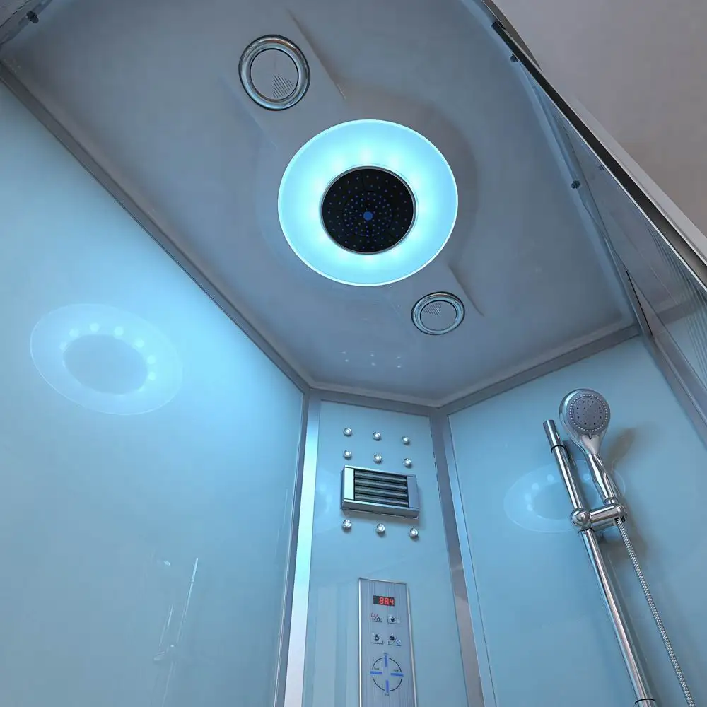 Shower Steam Room Luxury Corner Standing Massage Function Steam Shower