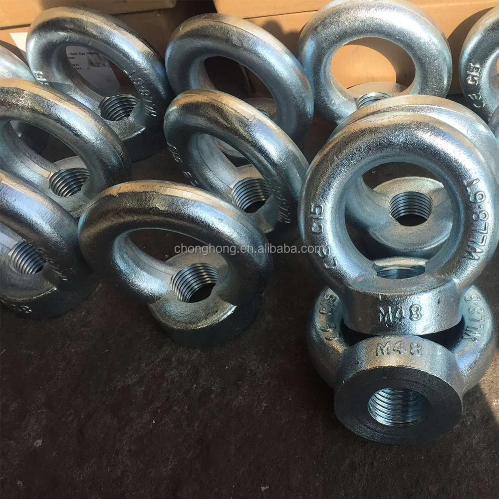 EBH V4A Stainless Steel Ring Nuts – DIN 582 Lashing Eyelets M6 To M20 – A4 Marine Grade - View #3