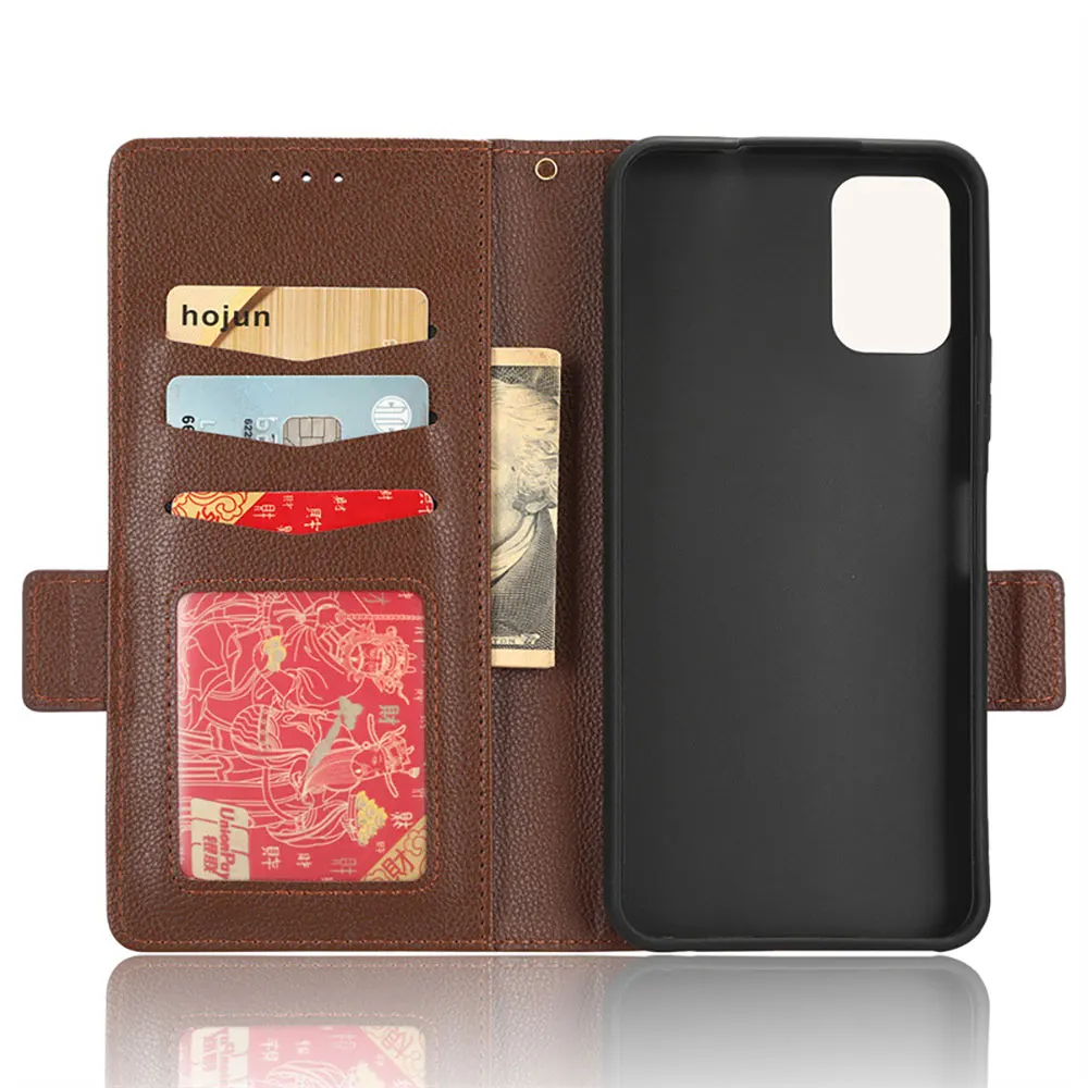 Factory Soft PU Leather Mobile Phone Case with Wallet Card Slot Holder Protective Cover for Nokia C32 manufacture