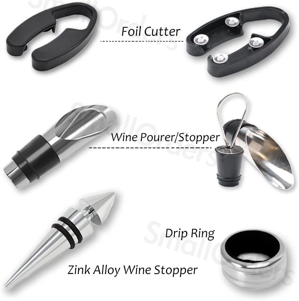 Multifunctional stainless steel Red wine opener five pcs in one set Bar Tools Bartender Set in Gift Box Creative Wine Tool Set