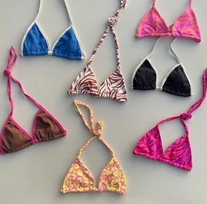 2026 OEM TUEE Mini Micro Nylon Brazilian Bikini Top Customized Triangle Swimwear