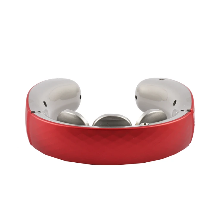 2021 New Remote Control Sport Vibrating Pain Relief Voice Broadcast Heat Relax Machine Rechargeable Shoulder Neck Massage