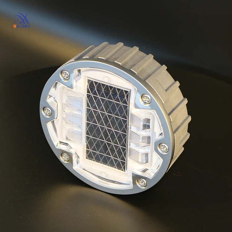 IL300 Embedded Solar Panel Round Road Stud LED Reflector Underground Pavement Marker Light for Driveway