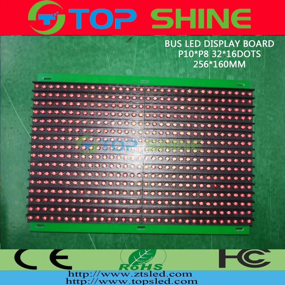 P10*P8 LED Display Board Yellow for Bus LED Screen Amber Color Led Module for  Bus Led Destination Display