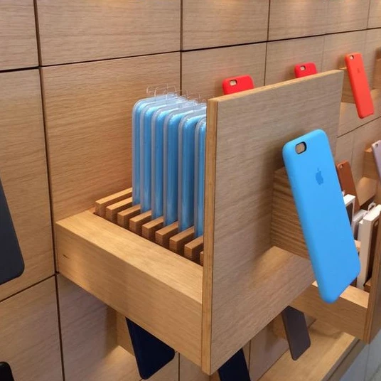 Apple Phone Store Furniture Phone case Display Cabinet Cell Phone case  Holder with Drawer New Design Apple Phone Shop Vitrine