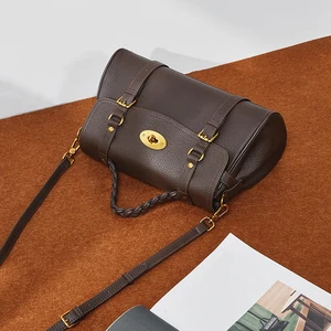 Wholesale Retro Design Genuine Leather Waterproof Shoulder/Crossbody Bag High Quality Fashion Women's Handbag 3L+ Capacity