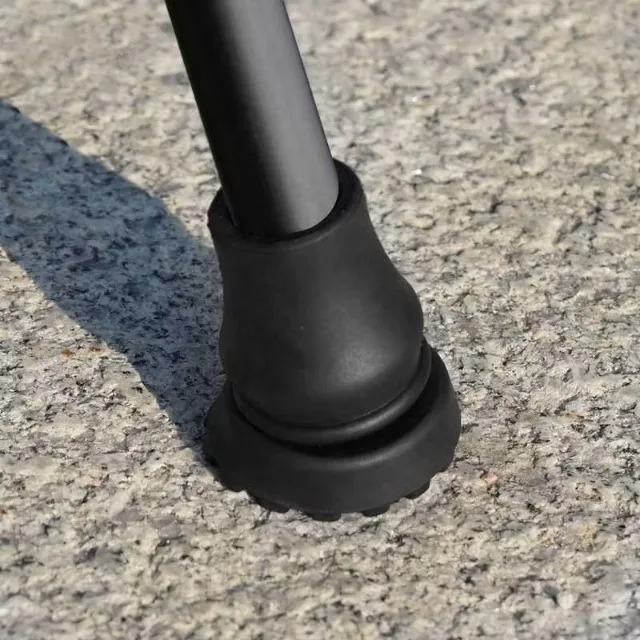 Black Non-slip Foot Pad For Hiking Stick Cane Accessories Odm