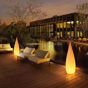 New Modern Design Decoration Led Water Drop Lights Colorful Outdoor Waterproof Glowing Swimming Pool Patio Led Lights