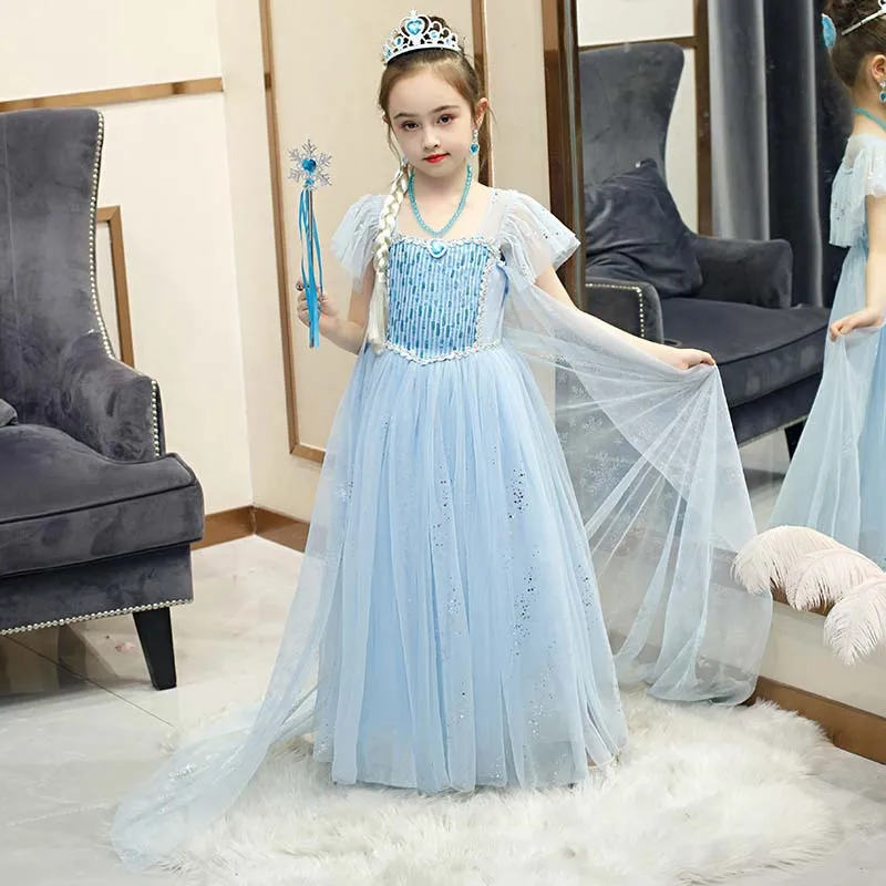 Mqatz-vestido De Elsa Para Fiesta,Disfraces De Halloween Para Niñas,Disfraz  De Anna Y Elsa,Gran Oferta - Buy Elsa,Vestido De Fiesta,Disfraces De  Halloween Para Niños Niñas Product on Alibaba.com