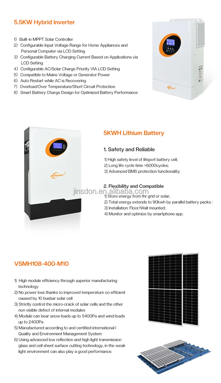 Jsdsolar Off Grid Solar Power System 3kw 5kw 10kw Home Solar Panel Kit 10kw 10 Kw Mini Solar 3620