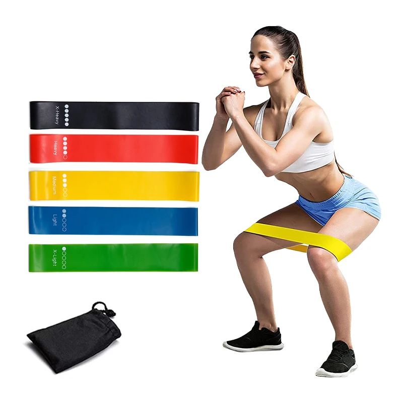Resistance Loop Band Set Exercise Mini Loop Bands for Legs and