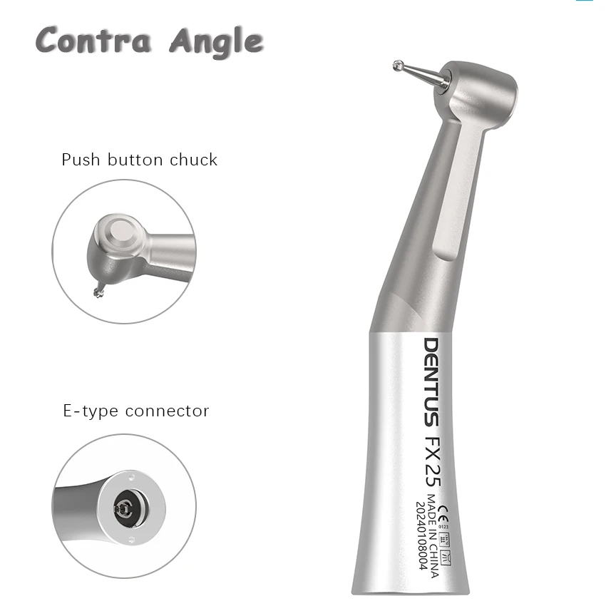 Dental Low Speed Handpiece Kit – Contra Angle FX23, Straight FX65, And Air Motor FX205