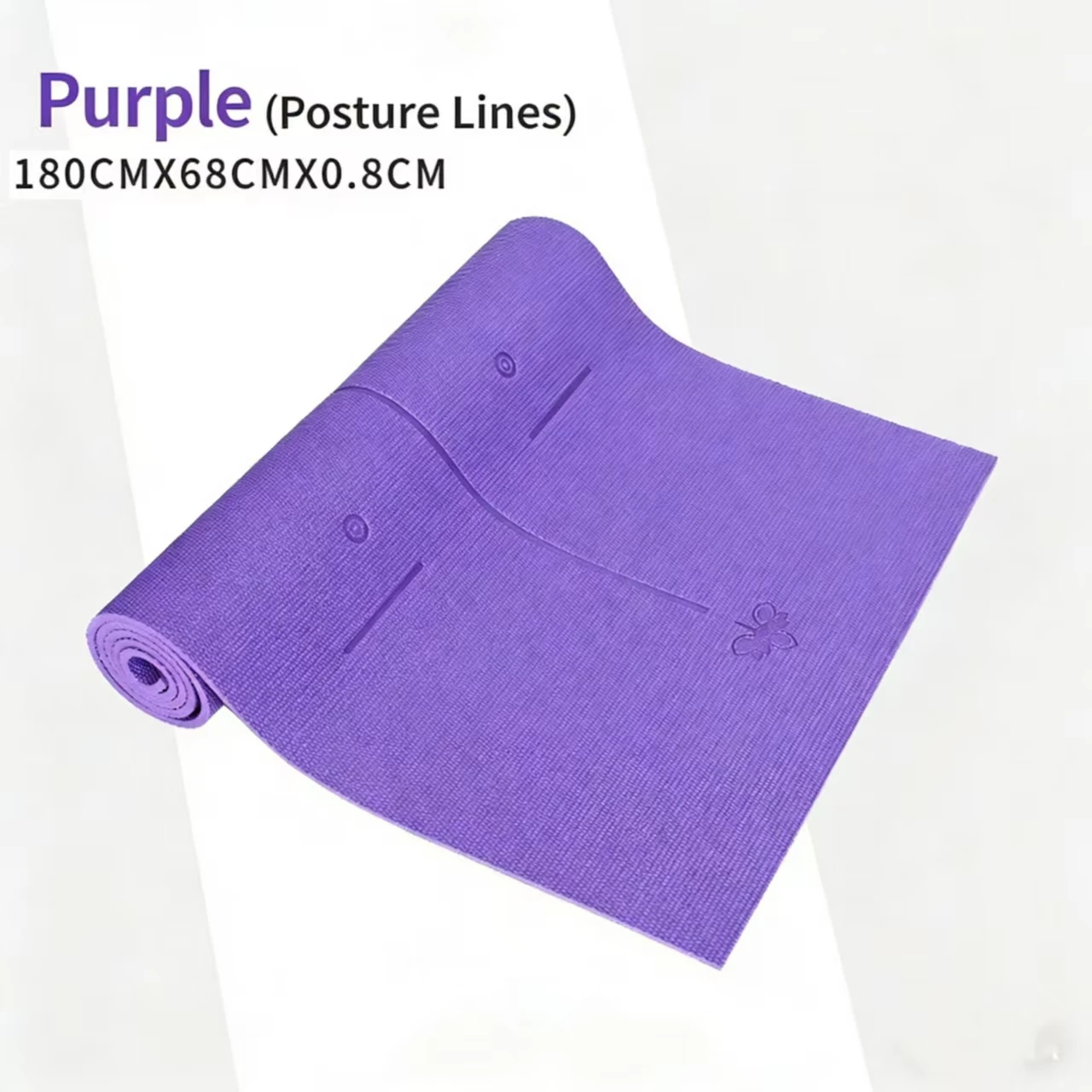 Customized Pattern PVC Yoga Mat-Shock-Absorbing Fitness Training Mat for Women’s Sports Thickened & Anti-Slip Comfort preview 2