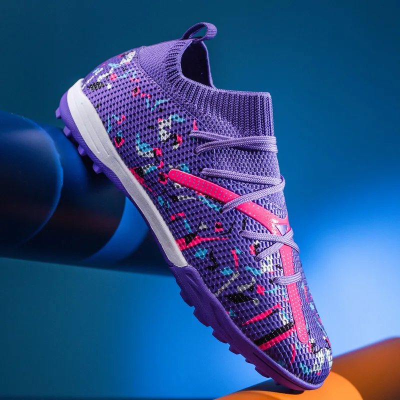 Custom Logo Soccer Shoes Zapatillas De Ftbol Us Ize 13 12 14 High Fg American Sport Socc aperçu 7