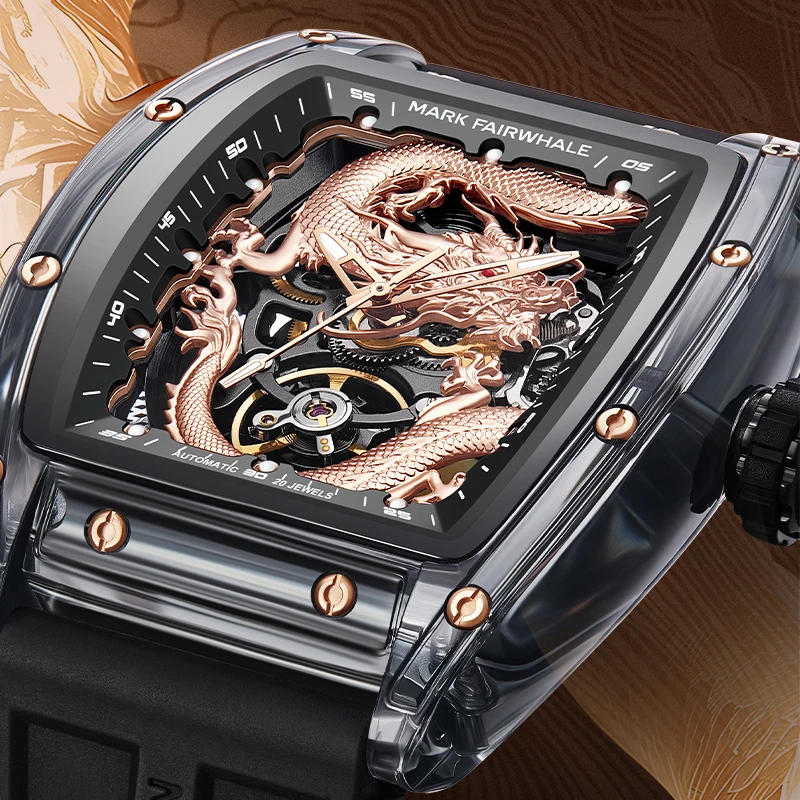 Mark Fairwhale Classic of Mountains and Seas Series High Quality Automatic Mechanical Watch for Men