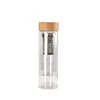 400ml bamboo lids glass