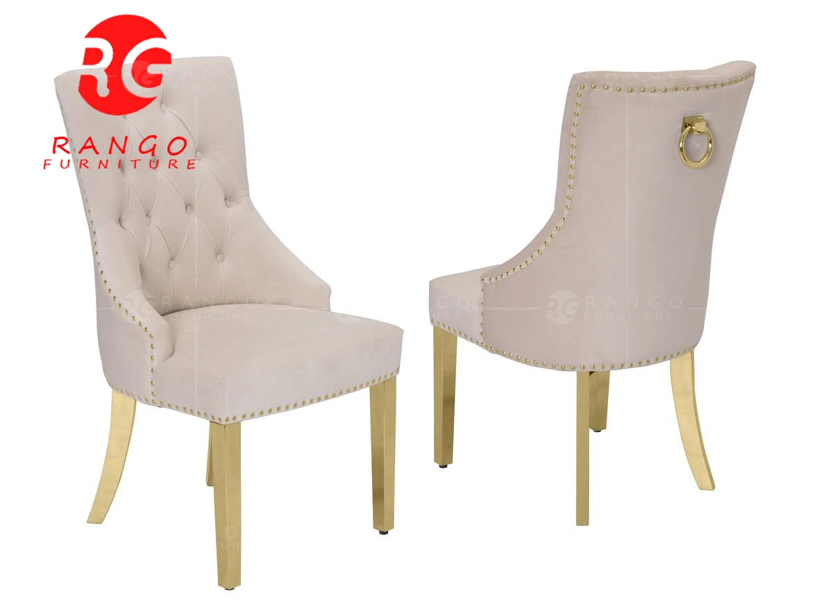 beige dining chairs with chrome legs