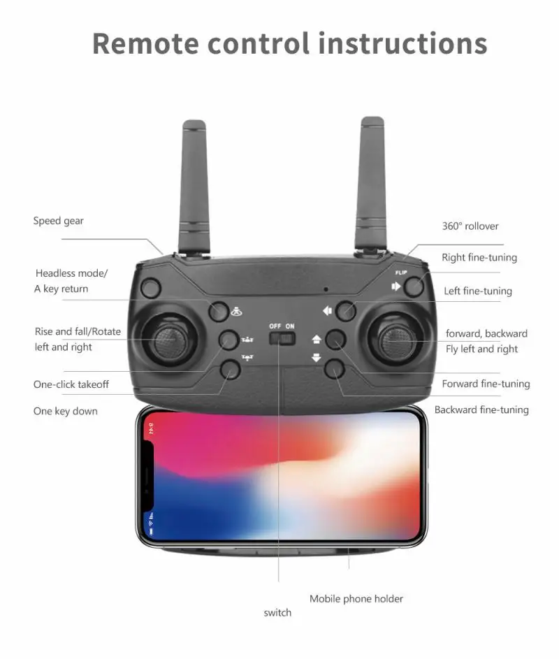 Cheap E99 4K toy drone remote control HD dual camera WiFi transmission fpv Automatic Return quadcopter Rc helicopter for kids