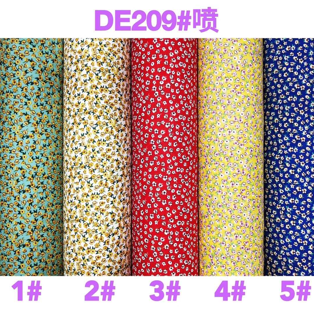 100% тканый вискоза с принтом листьев, ткань challis, вискоза, ткань